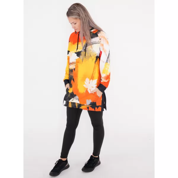  Dámská funkční prodloužená mikina premium ALTISPORT VOJ/ALW019MI03 ORANŽOVÁ 