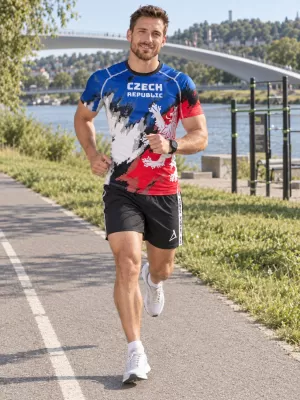 Pánské funkční kompresní triko s krátkým rukávem premium ALTISPORT VOJ/ALM036TR04 ŠMOUHY