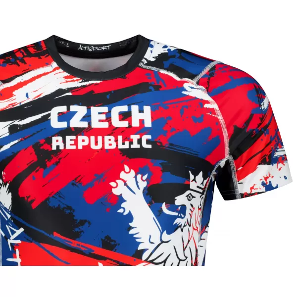  Pánské funkční kompresní triko s krátkým rukávem premium ALTISPORT VOJ/ALM036TR04 CZECH 