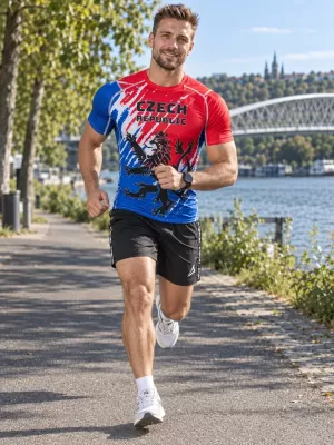Pánské funkční kompresní triko s krátkým rukávem premium ALTISPORT VOJ/ALM036TR04 LEV