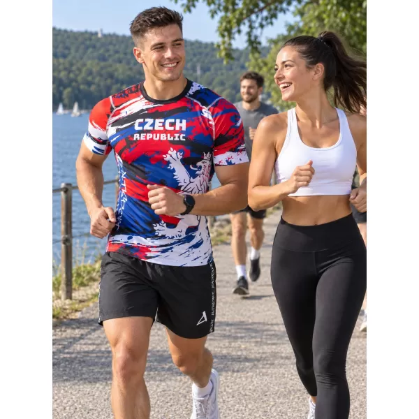  Pánské funkční kompresní triko s krátkým rukávem premium ALTISPORT VOJ/ALM036TR04 CZECH 