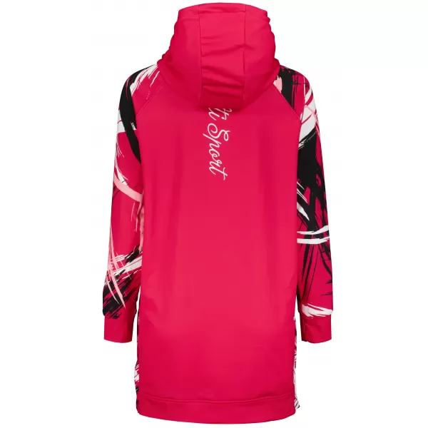  Dámská funkční prodloužená mikina premium ALTISPORT VOJ/ALW039MI03 VIVA MAGENTA 