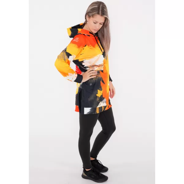  Dámská funkční prodloužená mikina premium ALTISPORT VOJ/ALW019MI03 ORANŽOVÁ 