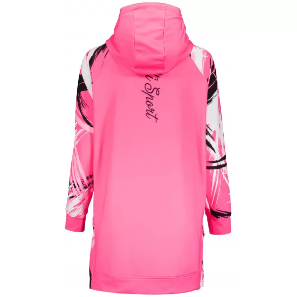  Dámská funkční prodloužená mikina premium ALTISPORT VOJ/ALW039MI03 FLUO PINK 