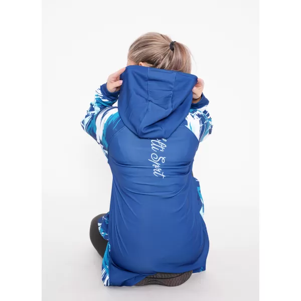  Dámská funkční prodloužená mikina premium ALTISPORT VOJ/ALW039MI03 navy 
