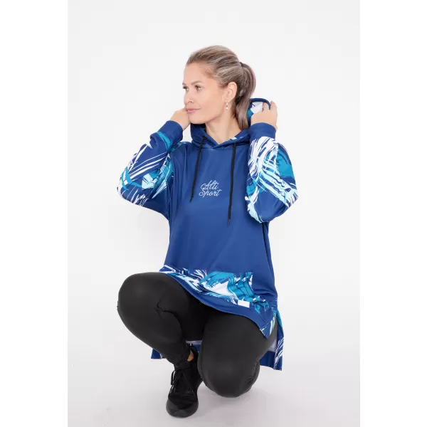  Dámská funkční prodloužená mikina premium ALTISPORT VOJ/ALW039MI03 navy 