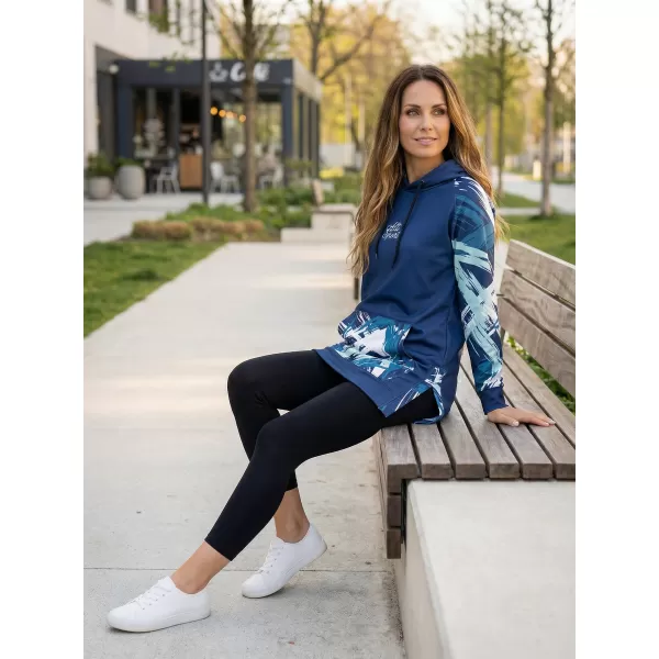  Dámská funkční prodloužená mikina premium ALTISPORT VOJ/ALW039MI03 navy 