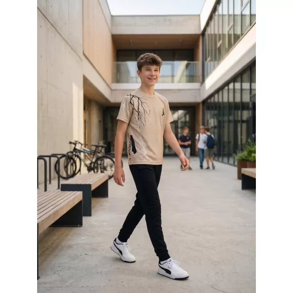  Dětské funkční triko premium ALTISPORT VOJ/ALK004TR01 HNĚDÁ 
