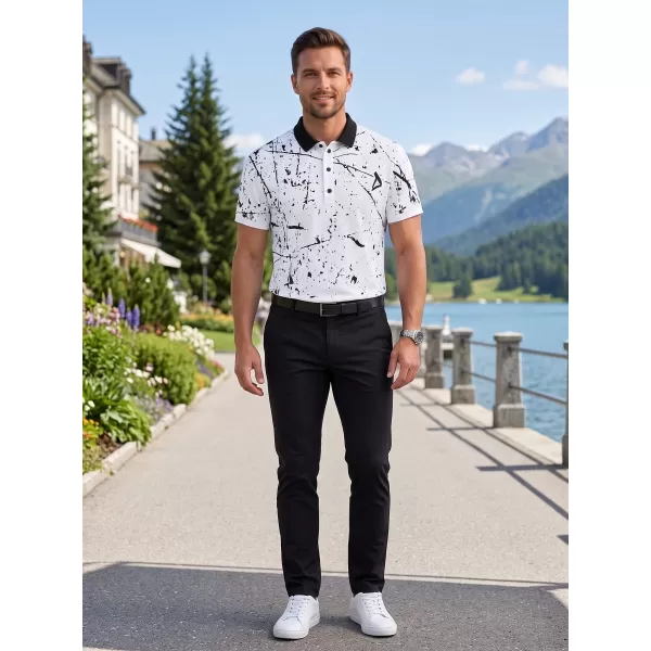  Pánské funkční triko s límečkem premium ALTISPORT VOJ/ALM034TR05 BÍLÁ 