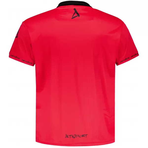 Pánské funkční triko s límečkem premium ALTISPORT VOJ/ALM000TR05 ČERVENÁ 