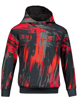 Dětská funkční mikina premium ALTISPORT VOJ/ALK010MI01 ČERNÁ/ČERVENÁ