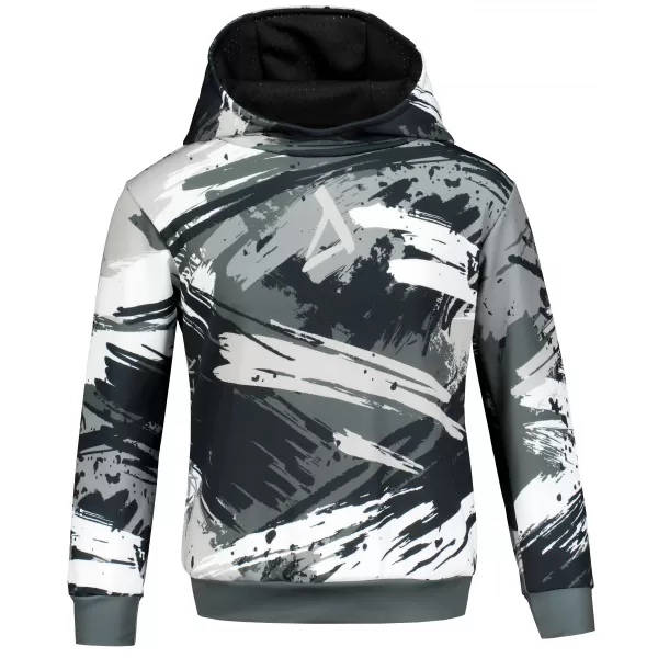  Dětská funkční mikina premium ALTISPORT VOJ/ALK014MI01 ČERNÁ/ŠEDÁ 