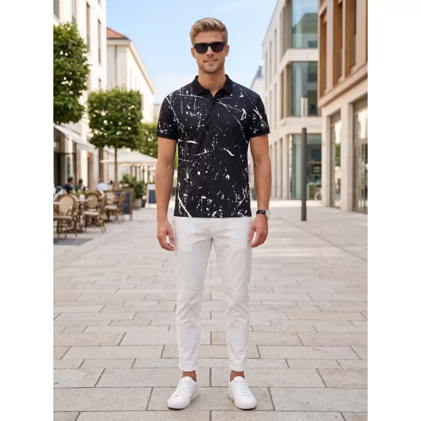  Pánské funkční triko s límečkem premium ALTISPORT VOJ/ALM034TR05 ČERNÁ 