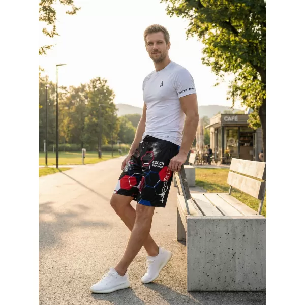  Pánské funkční kraťasy bez kapes premium ALTISPORT VOJ/ALM036KRA02 HEXA ČERNÁ 