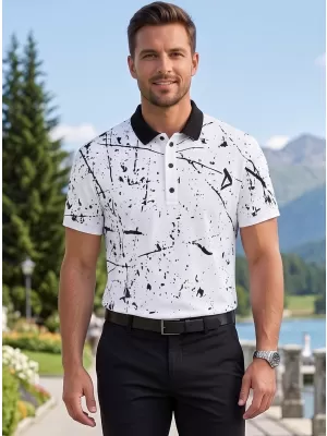 Pánské funkční triko s límečkem premium ALTISPORT VOJ/ALM034TR05 BÍLÁ