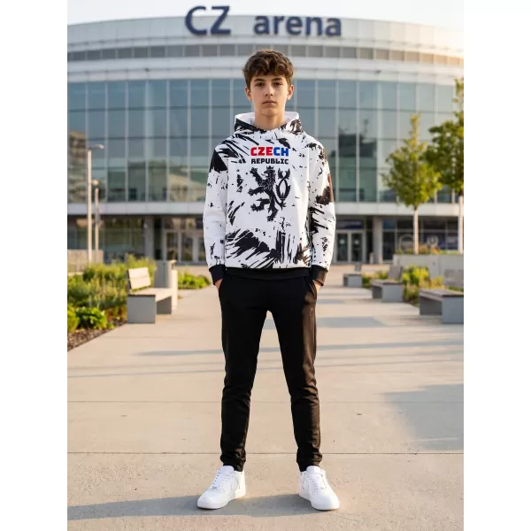  Dětská funkční mikina premium ALTISPORT VOJ/ALK036MI01 BÍLÁ/ČERNÁ 