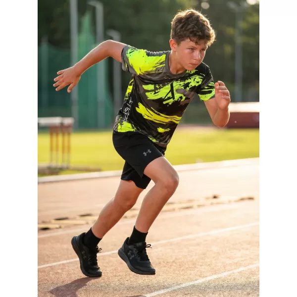  Dětské funkční triko premium ALTISPORT VOJ/ALK014TR01 ČERNÁ/ZELENÁ 