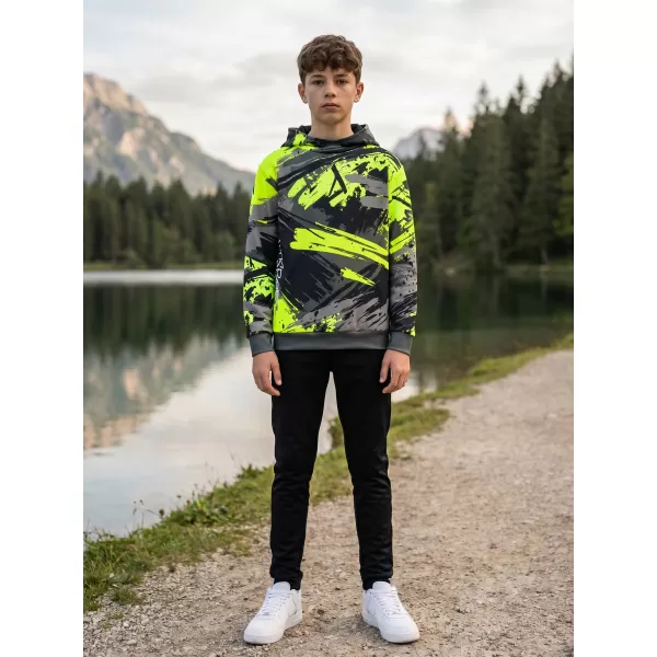  Dětská funkční mikina premium ALTISPORT VOJ/ALK014MI01 ČERNÁ/ZELENÁ 