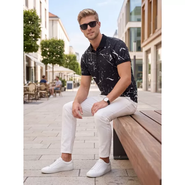  Pánské funkční triko s límečkem premium ALTISPORT VOJ/ALM034TR05 ČERNÁ 