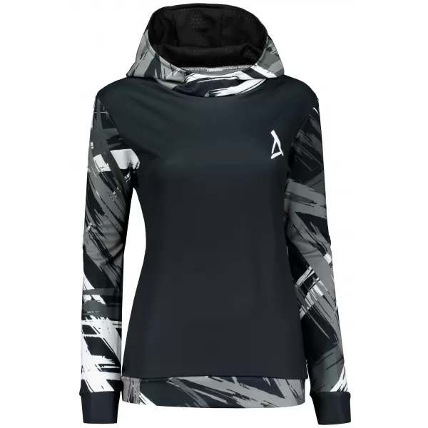  Dámská funkční mikina premium ALTISPORT VOJ/ALW039MI01 ČERNÁ/BÍLÁ 