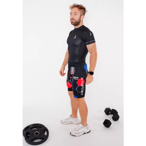  Pánské funkční kraťasy bez kapes premium ALTISPORT VOJ/ALM036KRA02 HEXA ČERNÁ 