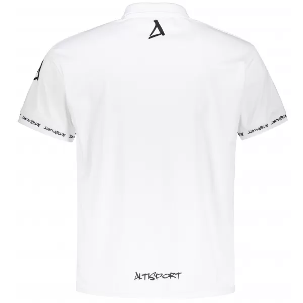  Pánské funkční triko s límečkem premium ALTISPORT VOJ/ALM000TR05 BÍLÁ 