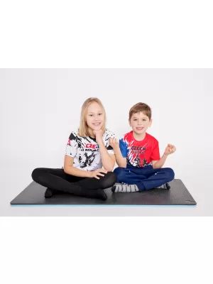 Dětské funkční triko premium ALTISPORT VOJ/ALK036TR01 MODRÁ/ČERVENÁ