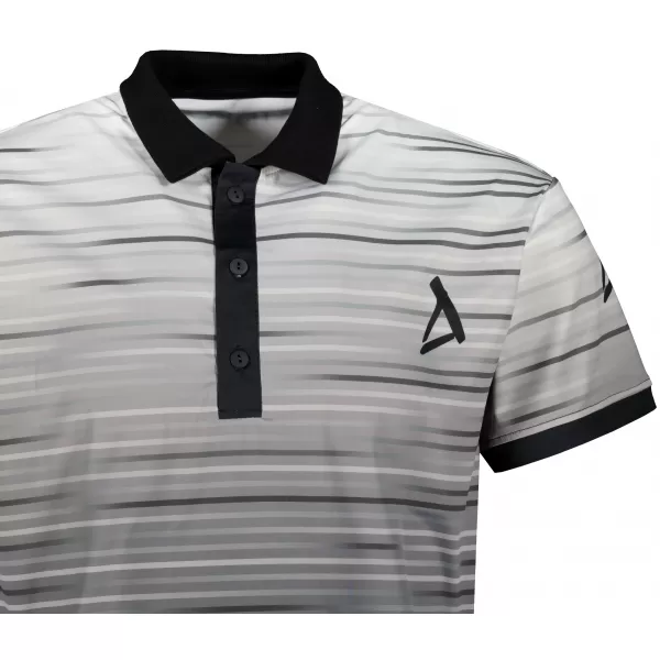  Pánské funkční triko s límečkem premium ALTISPORT VOJ/ALM031TR05 ČERNÁ/BÍLÁ 
