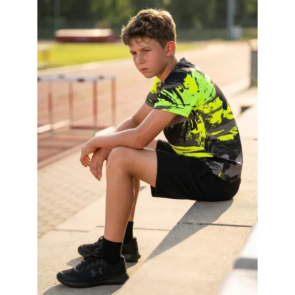 Dětské funkční triko premium ALTISPORT VOJ/ALK014TR01 ČERNÁ/ZELENÁ 