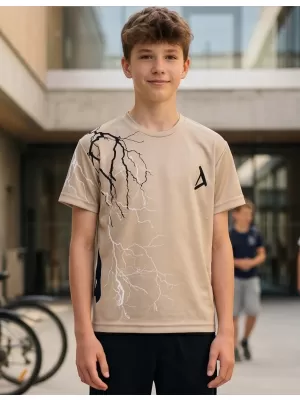 Dětské funkční triko premium ALTISPORT VOJ/ALK004TR01 HNĚDÁ