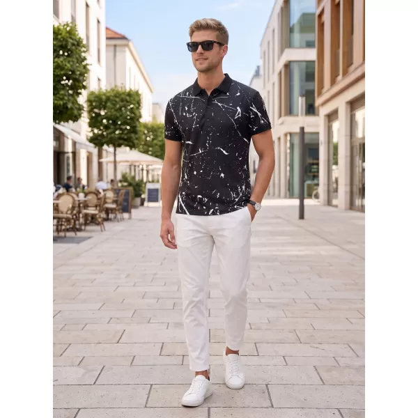  Pánské funkční triko s límečkem premium ALTISPORT VOJ/ALM034TR05 ČERNÁ 