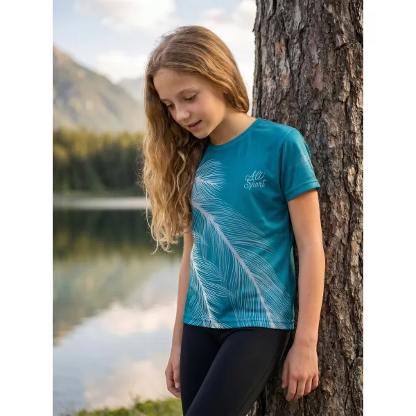  Dětské funkční triko premium ALTISPORT VOJ/ALK001TR01 EMERALD/ŠEDÁ 