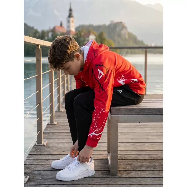  Dětská funkční mikina premium ALTISPORT VOJ/ALK004MI01 ČERVENÁ 