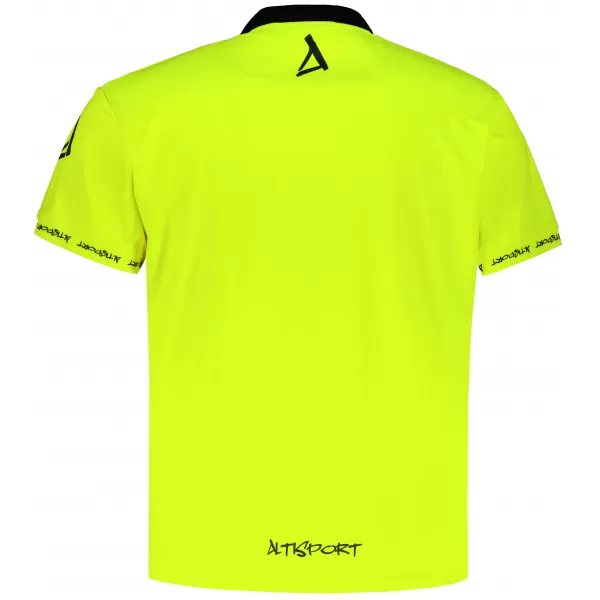  Pánské funkční triko s límečkem premium ALTISPORT VOJ/ALM000TR05 NEON YELLOW 