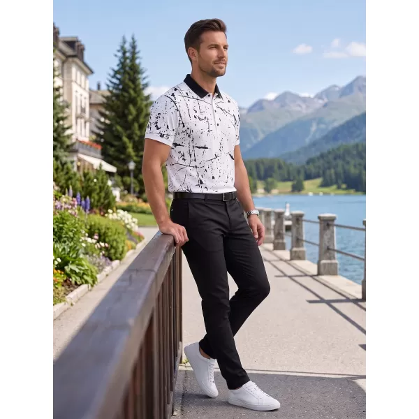 Pánské funkční triko s límečkem premium ALTISPORT VOJ/ALM034TR05 BÍLÁ 