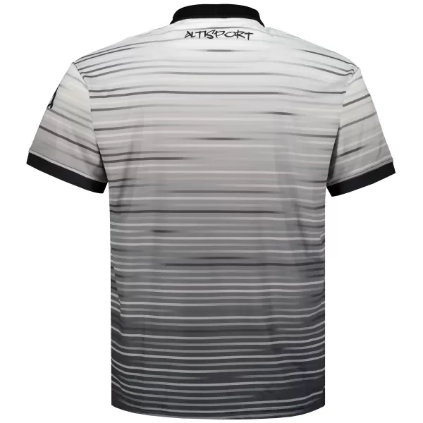  Pánské funkční triko s límečkem premium ALTISPORT VOJ/ALM031TR05 ČERNÁ/BÍLÁ 