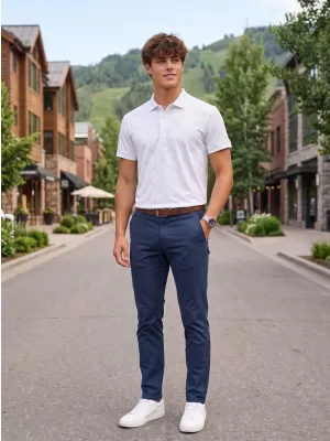 Pánské funkční triko s límečkem premium ALTISPORT VOJ/ALM050TR05 BÍLÁ