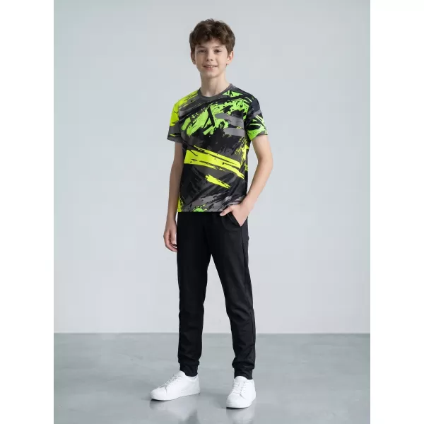  Dětské funkční triko premium ALTISPORT VOJ/ALK014TR01 ČERNÁ/ZELENÁ 