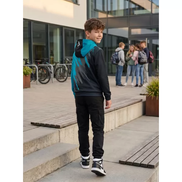  Dětská funkční mikina premium ALTISPORT VOJ/ALK006MI01 PETROLEJOVÁ/MODRÁ 