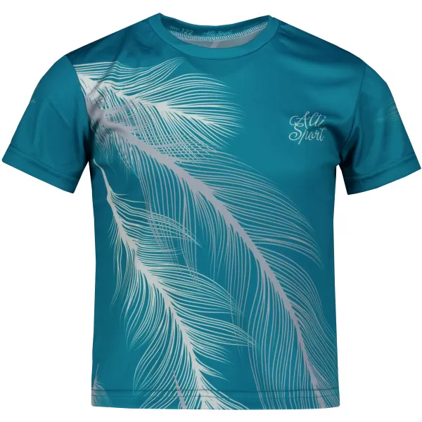  Dětské funkční triko premium ALTISPORT VOJ/ALK001TR01 EMERALD/ŠEDÁ 