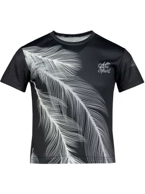 Dětské funkční triko premium ALTISPORT VOJ/ALK001TR01 ČERNÁ/ŠEDÁ