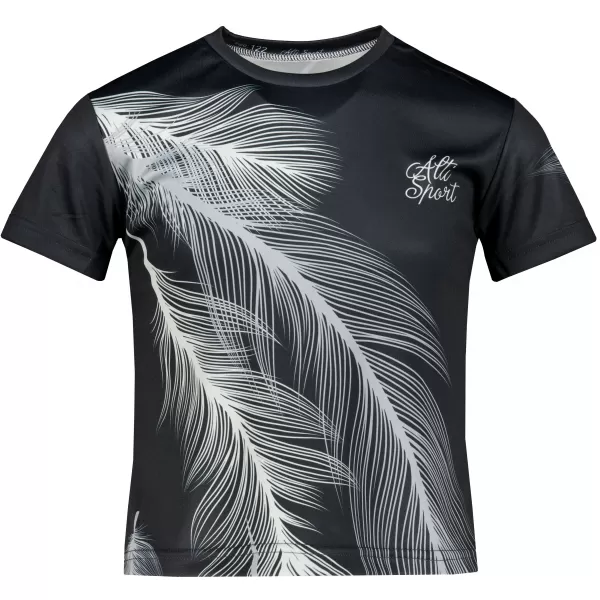  Dětské funkční triko premium ALTISPORT VOJ/ALK001TR01 ČERNÁ/ŠEDÁ 