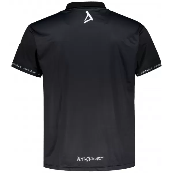  Pánské funkční triko s límečkem premium ALTISPORT VOJ/ALM000TR05 ČERNÁ 