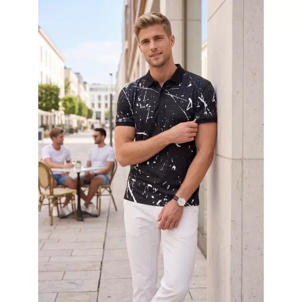  Pánské funkční triko s límečkem premium ALTISPORT VOJ/ALM034TR05 ČERNÁ 