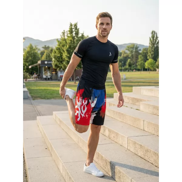  Pánské funkční kraťasy bez kapes premium ALTISPORT VOJ/ALM036KRA02 ŠMOUHY 