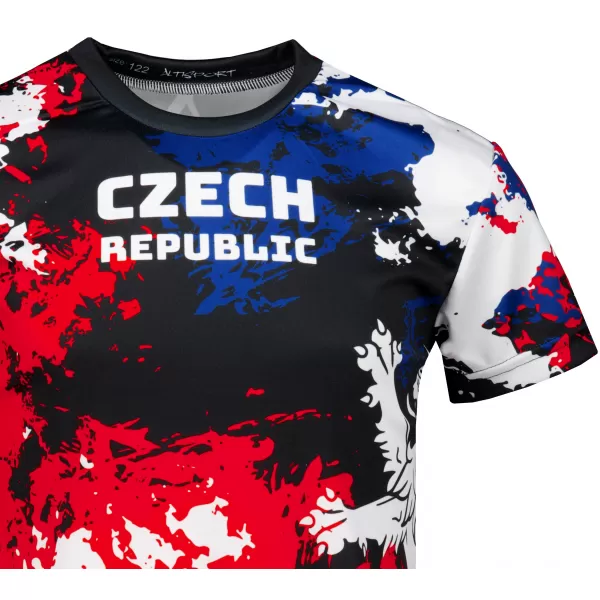  Dětské funkční triko premium ALTISPORT VOJ/ALK036TR01 ČERVENÁ/ČERNÁ 