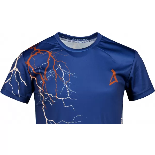  Dětské funkční triko premium ALTISPORT VOJ/ALK004TR01 NÁMOŘNÍ MODRÁ/HNĚDÁ 