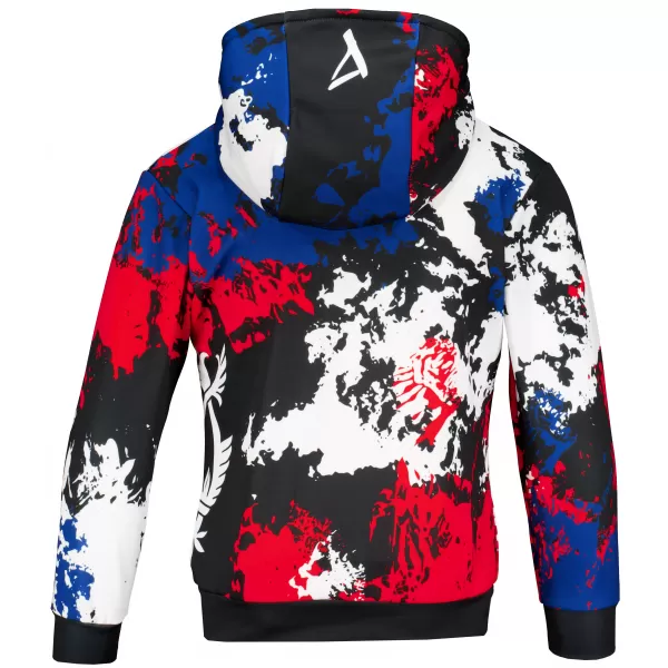  Dětská funkční mikina premium ALTISPORT VOJ/ALK036MI01 ČERNÁ/ČERVENÁ 