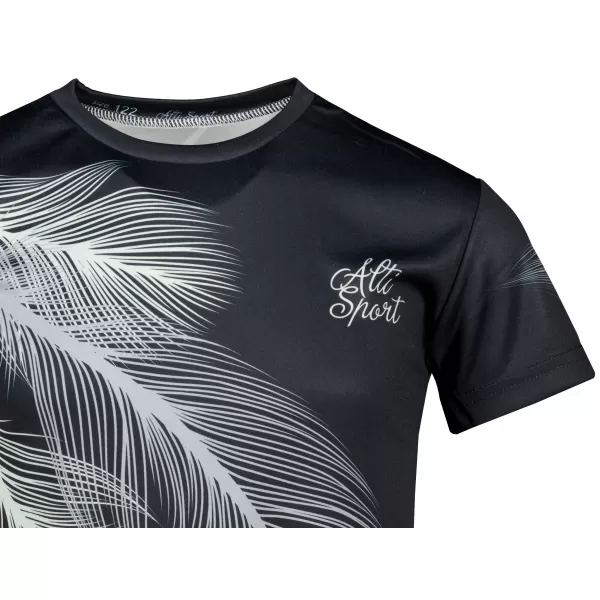  Dětské funkční triko premium ALTISPORT VOJ/ALK001TR01 ČERNÁ/ŠEDÁ 
