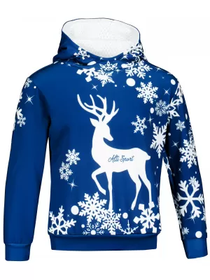 Dětská funkční mikina premium ALTISPORT VOJ/ALKVN5MI01 NÁMOŘNÍ MODRÁ